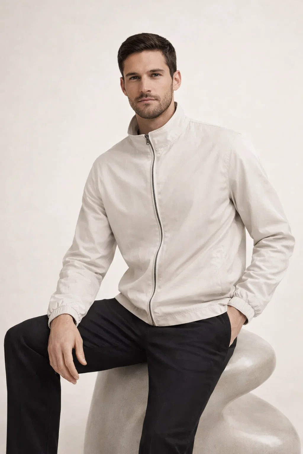 Reverso Bomber Jacket Ivory