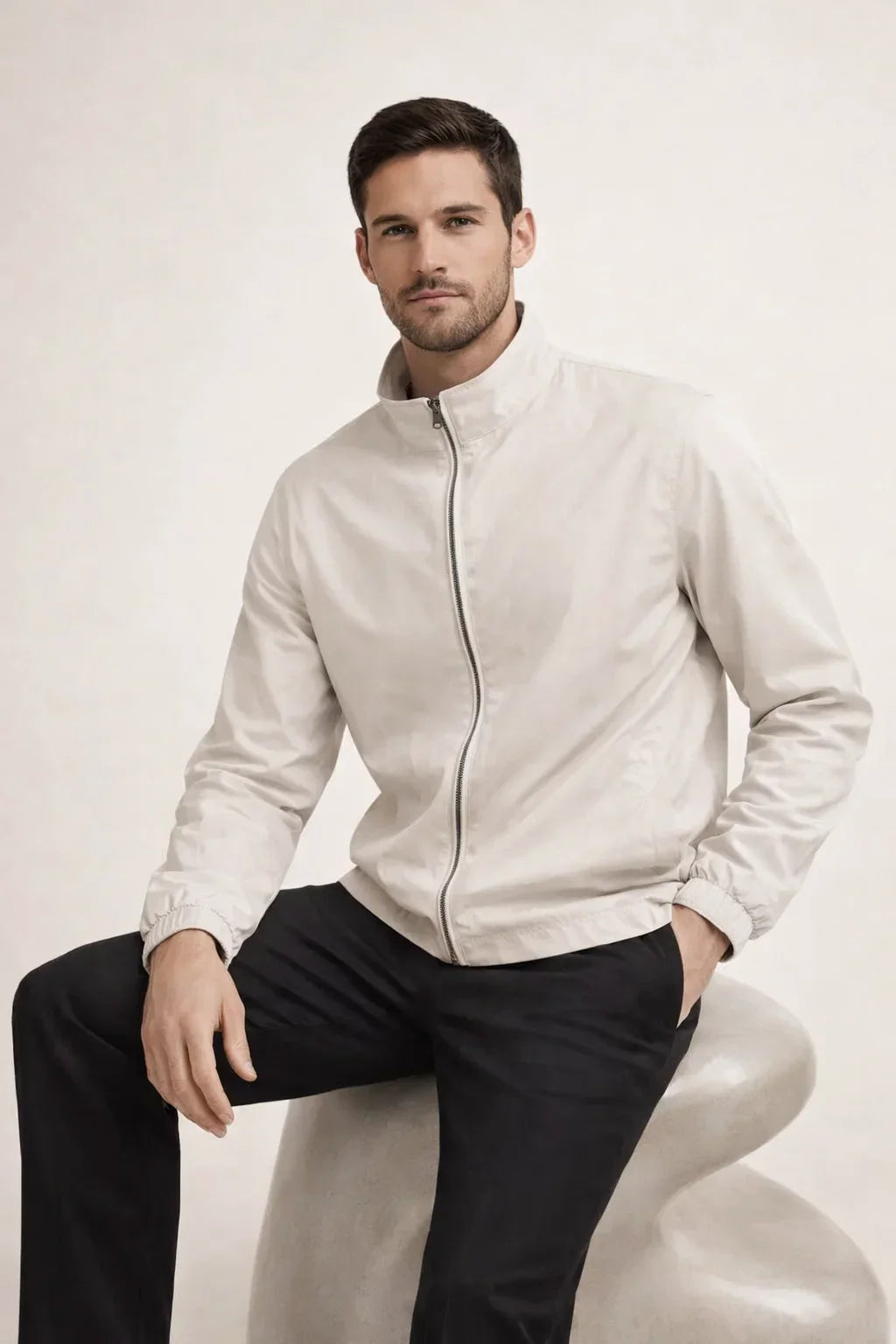 Reverso Reversible Bomber Jacket Ivory