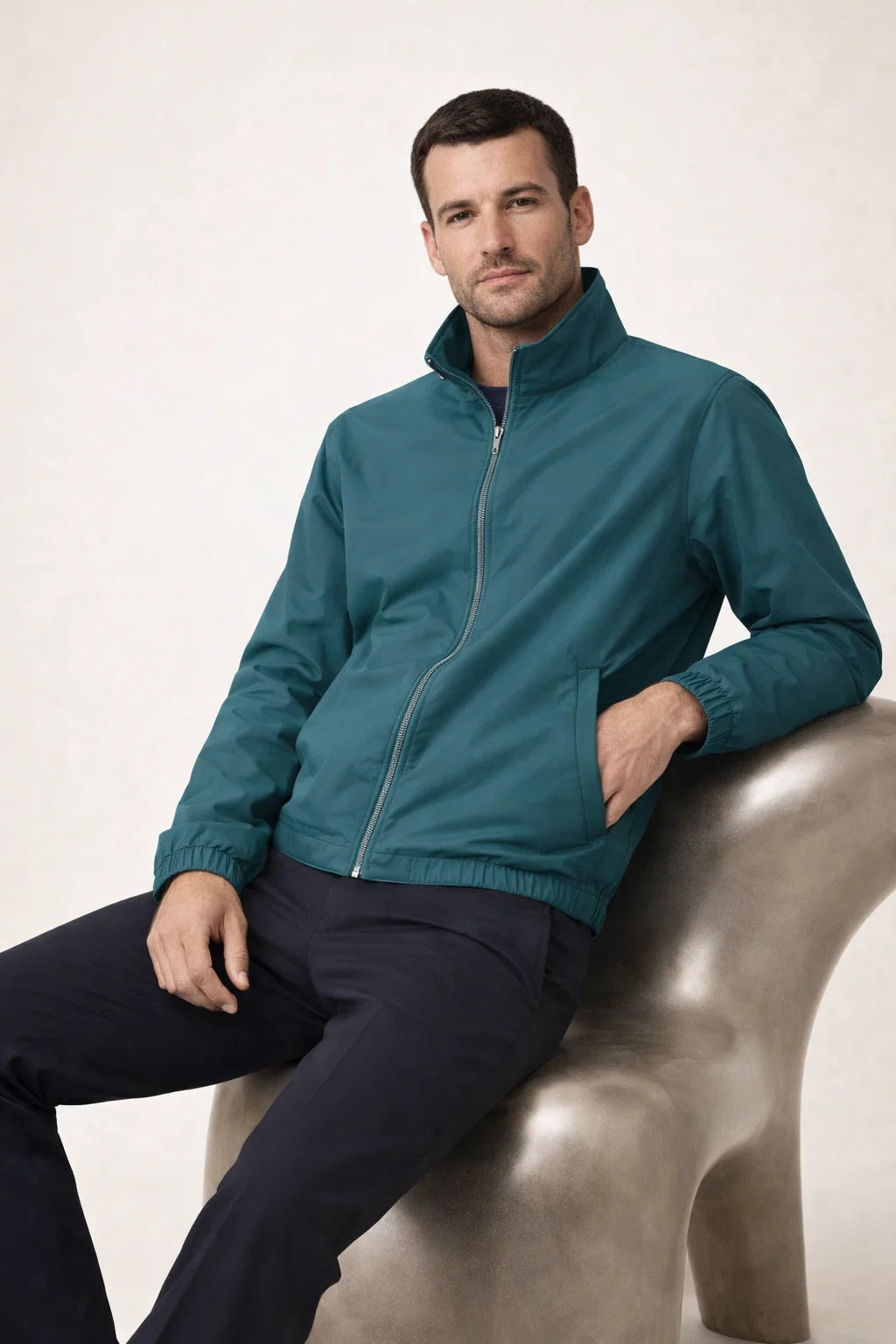Reverso Bomber Jacket Teal