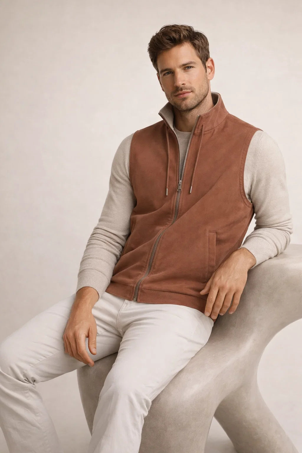 Ladore Reversible Vest Terracotta