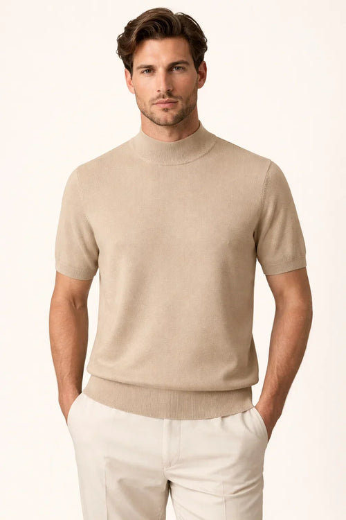 Aurelo Cashmere T-Shirt Beige