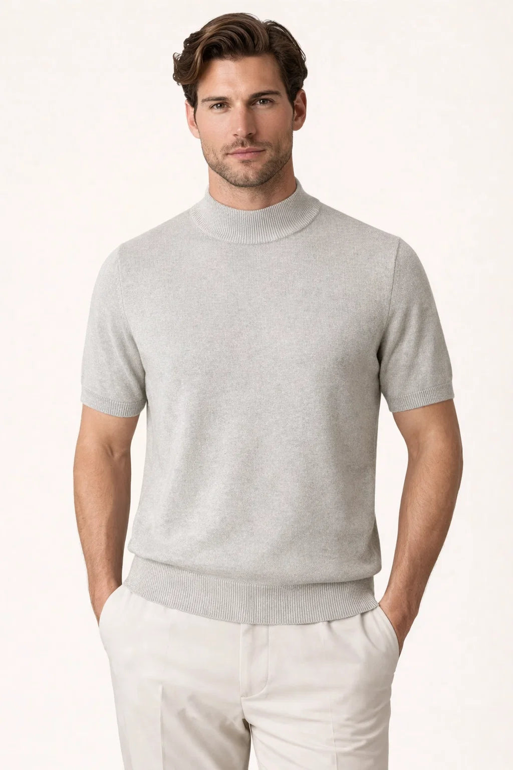 Aurelo Cashmere T-Shirt Grey
