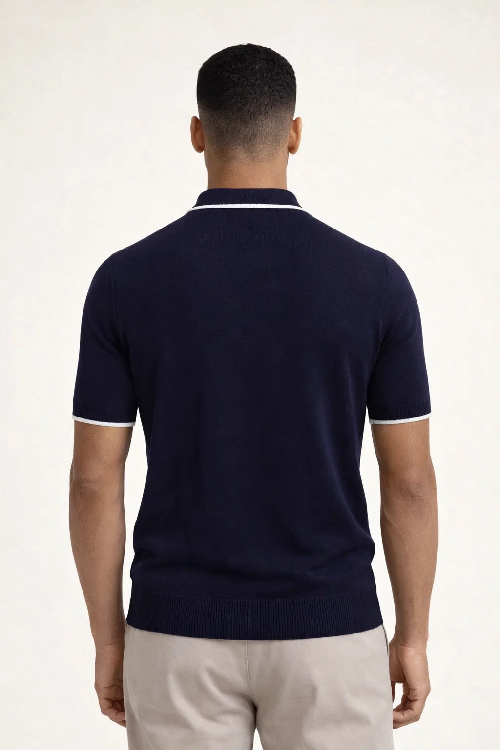Parivo Knitted Polo Navy