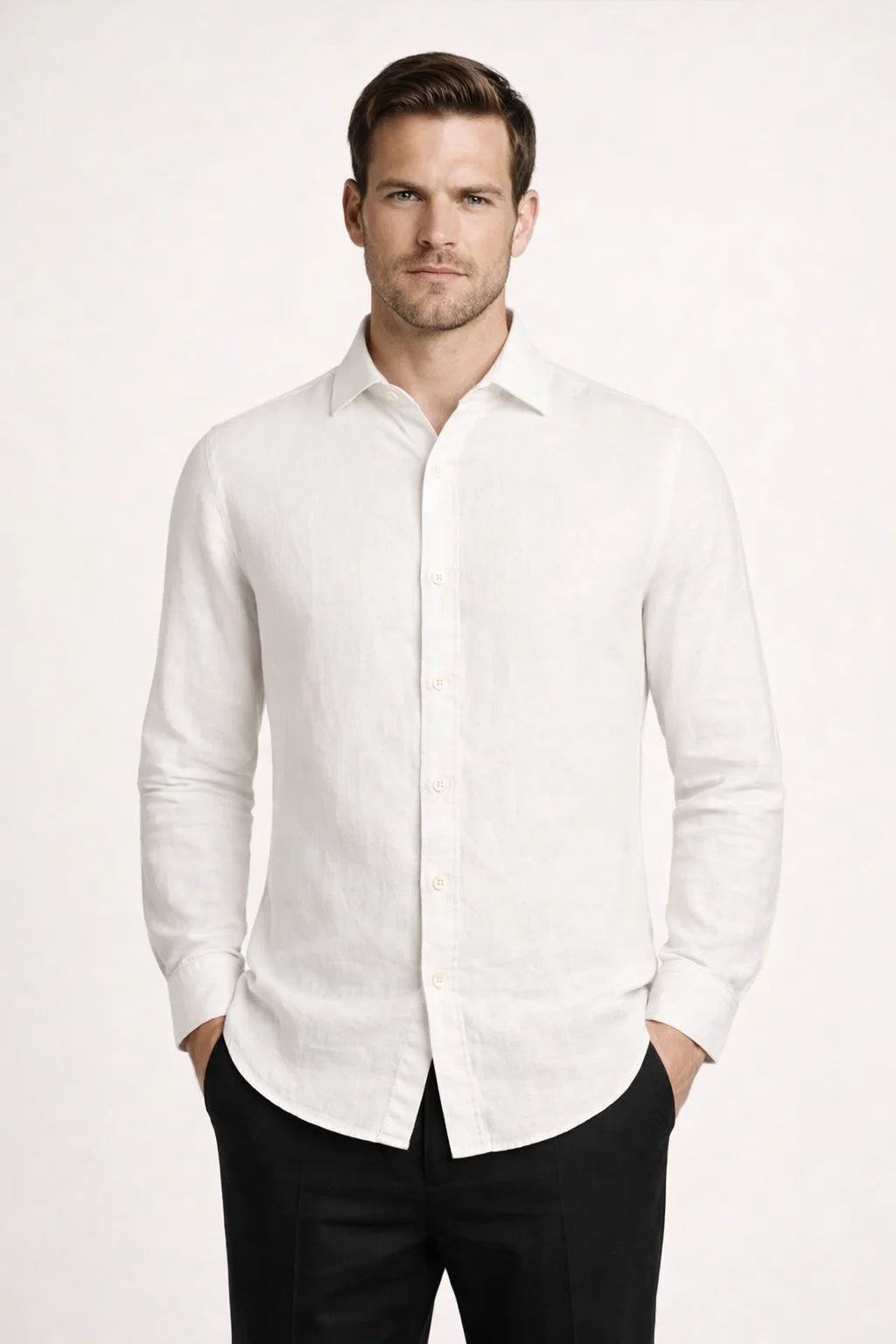 Avari Linen Shirt White