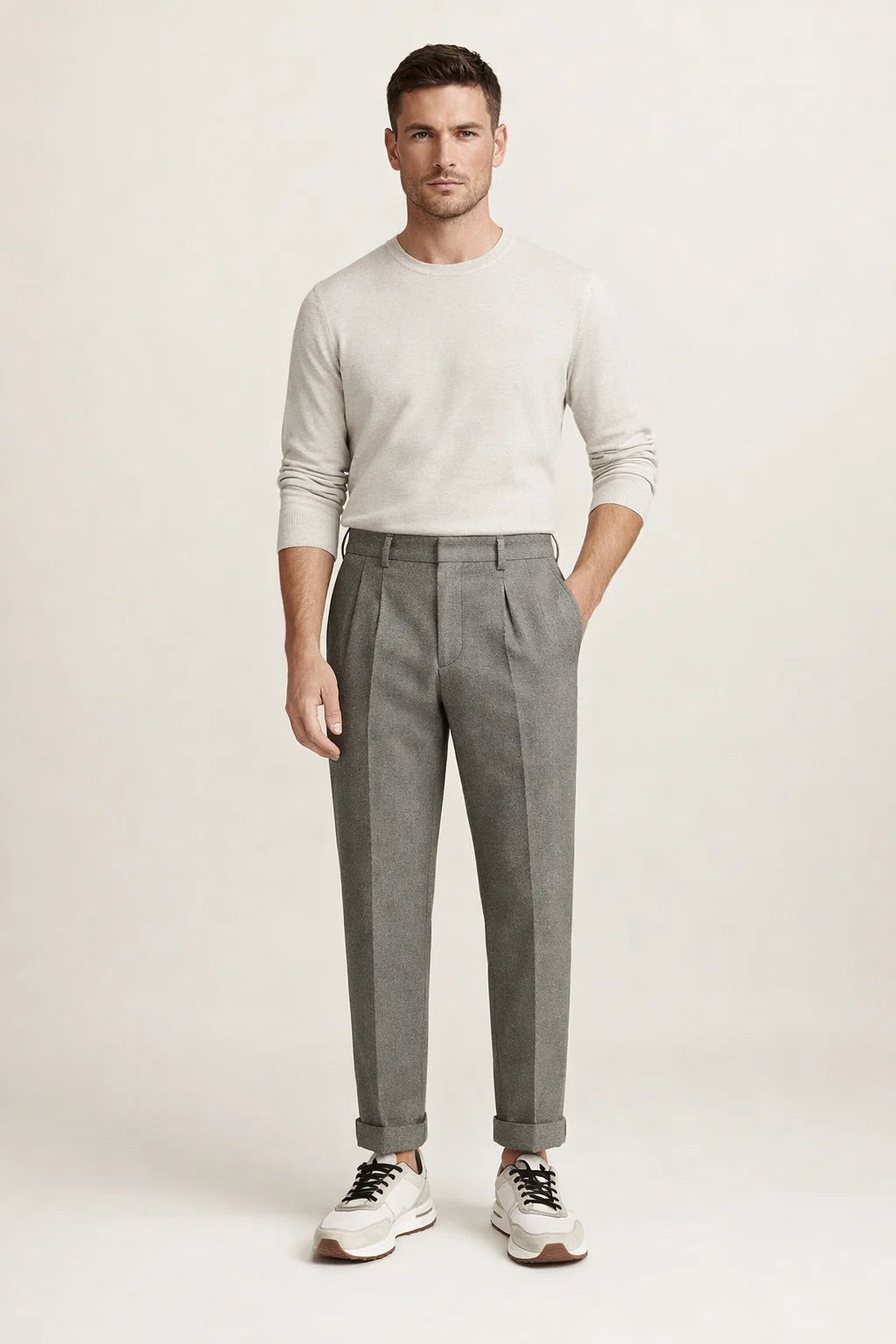 Fenaro Merino Pantalon Grey