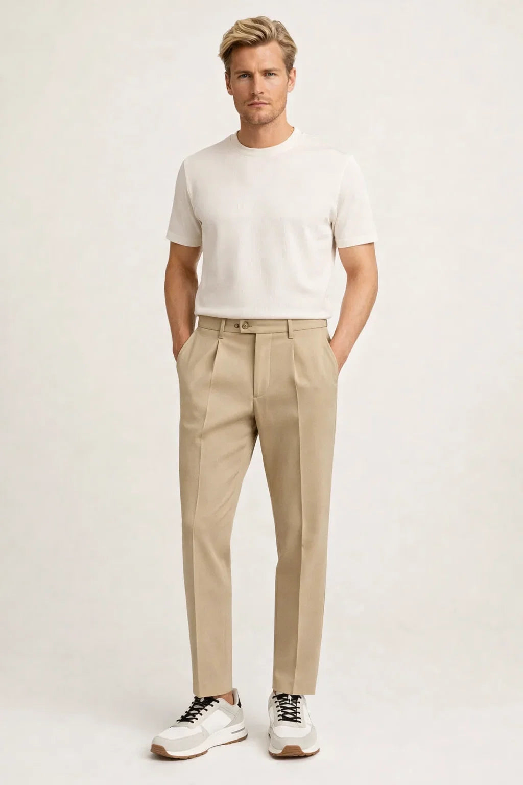 Calivo Gebardine Pantalon Sand